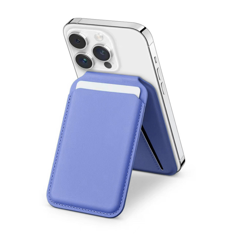 マグセーフ磁気吸引革カードバッグウォレットクリップ12/13/14/15pro max金属回転軸携帯電話ホルダー|undefined