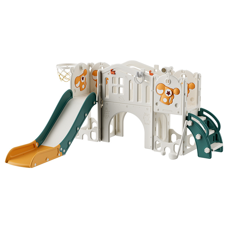Slide interior casa de un año de edad bebé pequeño paraíso bebé juguete niño grande diapositiva columpio niños escalada marco