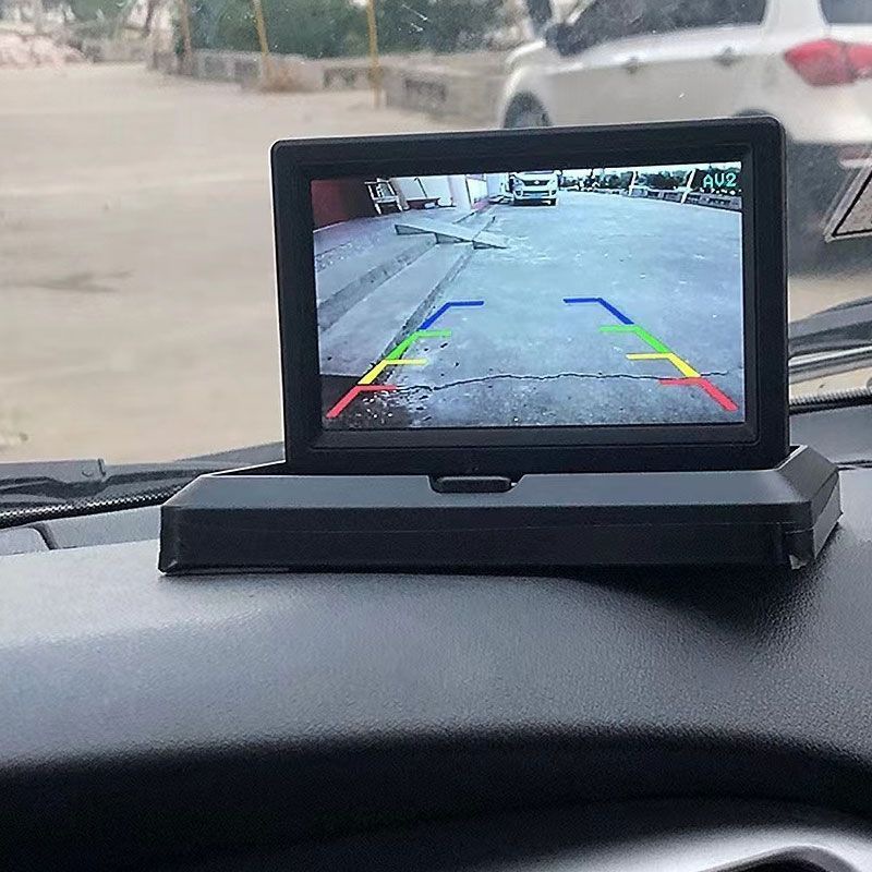7inch 5inch Universal Hd Car Monitor Desktop Reversing Camera 4.3-Inch Foldable Screen 12V Car Reversing Display
