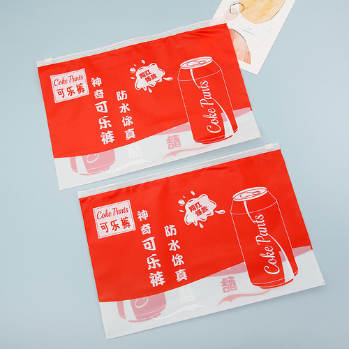 Pantyhose Packaging Bag Women's Underwear Cola Pants Zipper Bag Internet Famous Beautiful Leg Pants Packaging Bag Apparel Packaging Bag 