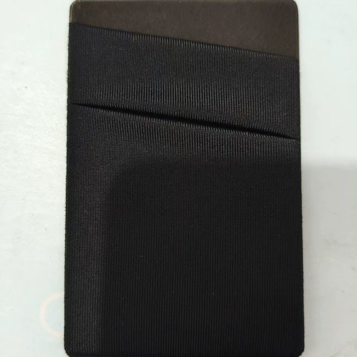 Наклейка на заднюю панель мобильного телефона из лайкры, самоклеящаяся косая визитница, держатель для карт мобильного телефона, двухслойный косой держатель для карт, держатель для магнитных карт, прямая продажа с фабрики