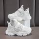 【Magic Tape Convenient】Soft Sole Non-Slip Mesh Sneakers Korean Style Spring and Autumn New Versatile Breathable Casual Dad Shoes