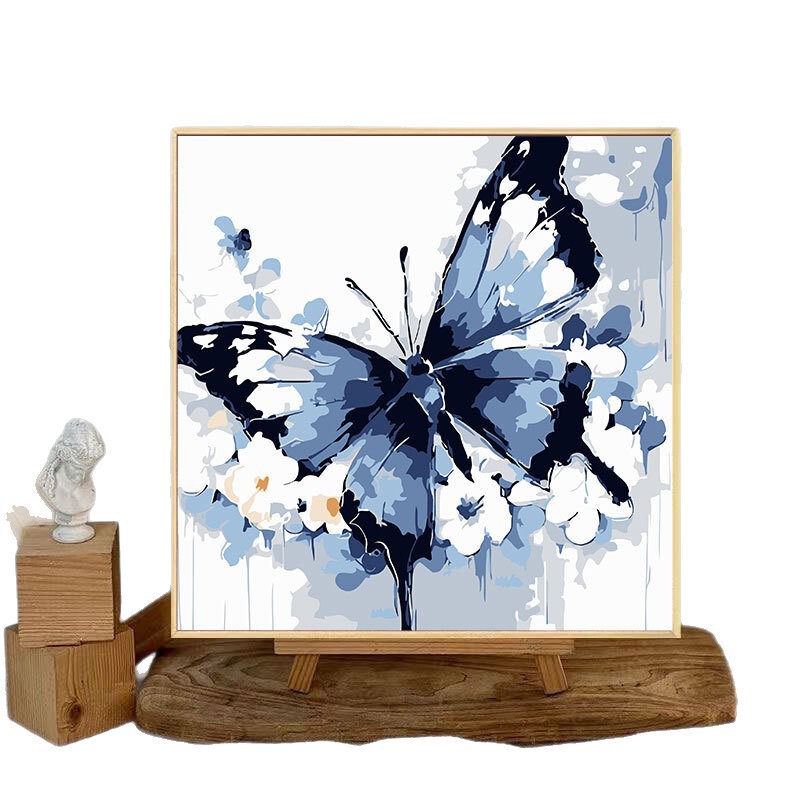 蝶デジタル油絵 diy 着色油絵子供の手描き蝶装飾絵画装飾品メーカー卸売|undefined