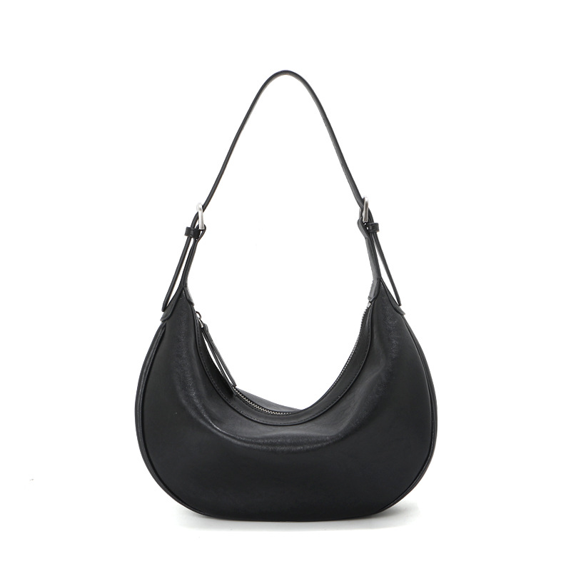 2026 New Crescent Hobo Bag For Women, Large Capacity Commuter Shoulder Bag, Premium Genuine Cowhide Niche Underarm Bag - Thumbnail 3