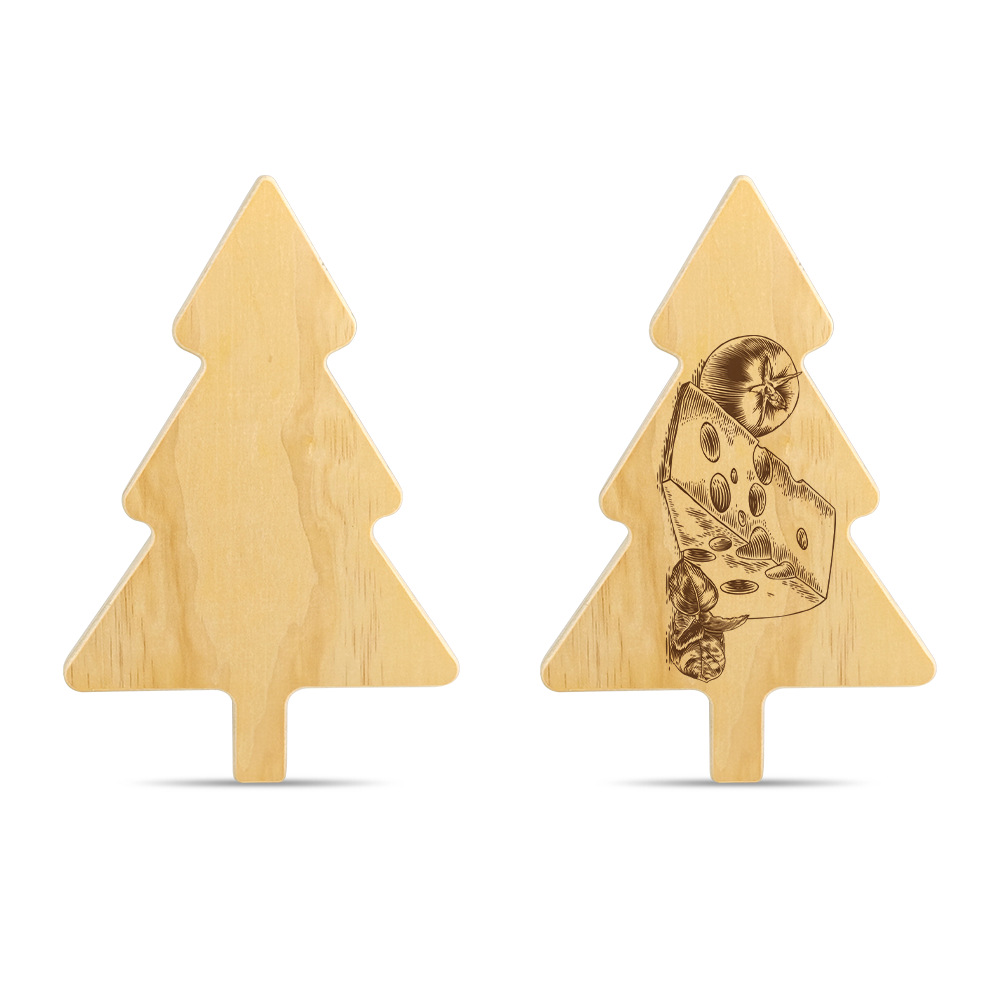 Sublimación transfronteriza madera contrachapada queso queso tabla de cortar DLY hogar al por mayor