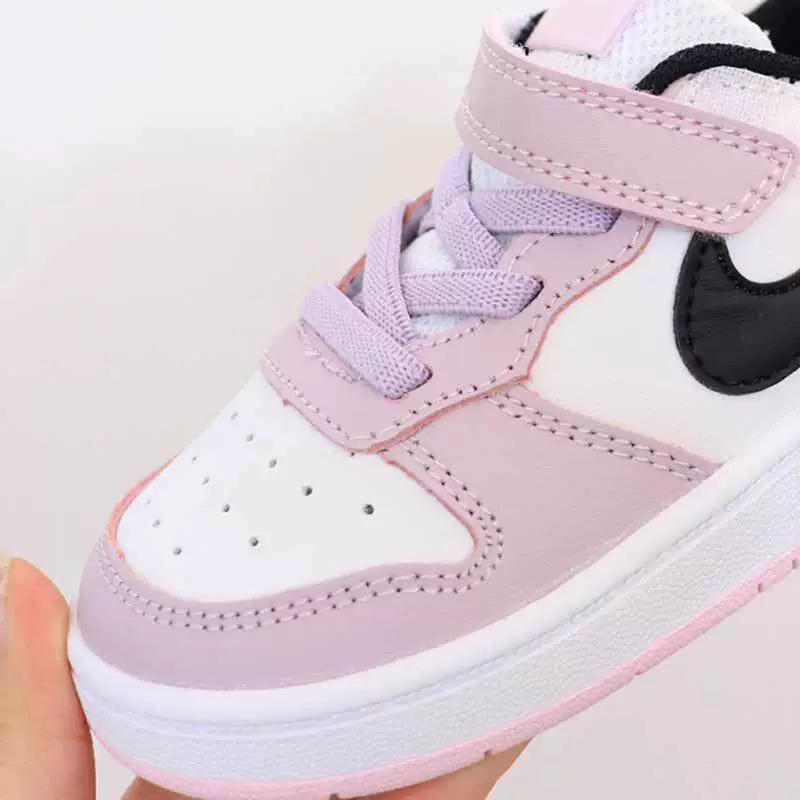 Children's Velcro Work-Style Low-Top Sneakers 2025 White Shoes Wholesale Non-Slip Boys' and Girls' Casual Versatile Kids' Shoes