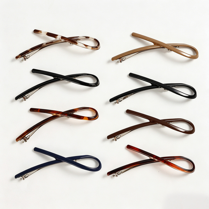 New cross-border Amazon bow-tie ribbon spring clip with matte finish and high-end feel for the back of the head New cross-border Amazon bow-tie ribbon spring clip with matte finish and high-end feel for the back of the head
