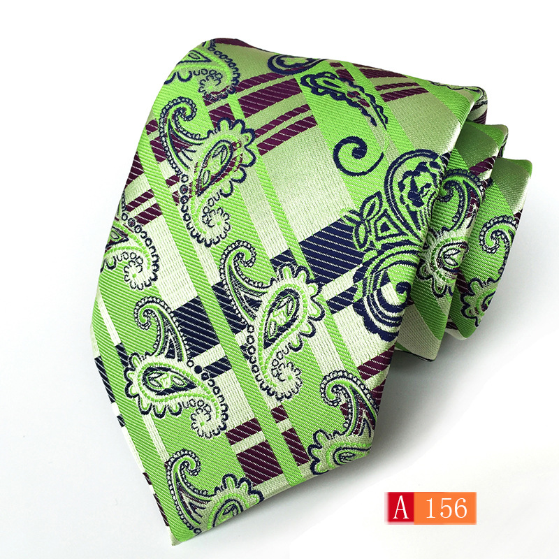 FUENTE fabricante poliéster jacquard material de los hombres corbata flor grande oreja moda corbata de moda en stock al por mayor