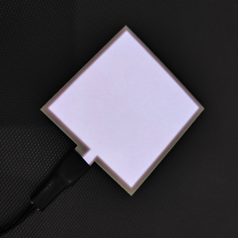 Cold light sheet, Other Ultra-Thin Light-Emitting Panel - 5cm5cm-cold-white-light-pale-pink-with-battery-box-battery-not-included