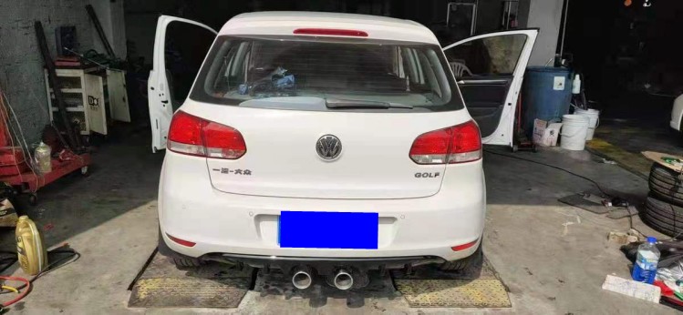 Golf 6 Modified GTI Rear Lip Rear Deflector Exhaust Pipe Tail Section Rear Section Rear Bumper Rear Surrounding Spoiler