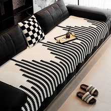 感异形皮沙发垫四季通用直排夏季防滑坐垫子2025新款盖布凉席