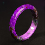 老料玉石送人礼物女生首饰饰品天然苏纪石俏紫幻彩舒俱来公主玉镯