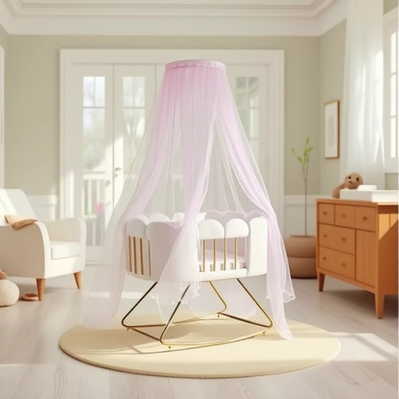 New factory direct baby cradle children's crib baby rocking chair environmental protection no paint baby bed