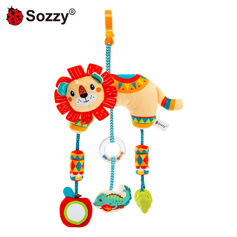 Sozzy bebé animal coche cama colgante bebé cochecito colgante sonajero 0-años educación temprana campana de viento campana de cama confort juguete