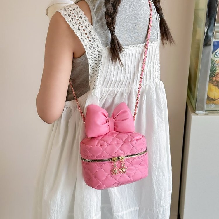 2024 arco bordado bolso mujer sensación padre-hijo hombro mochila de moda mini bolso de cadena universal