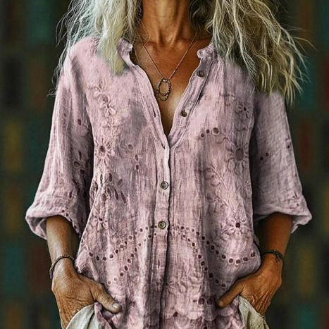 Amazon's New Spring and Summer 3D Printed Lapel Casual Shirt, Women's Creative Fashion Floral Shirt Amazon's New Spring and Summer 3D Printed Lapel Casual Shirt, Women's Creative Fashion Floral Shirt
