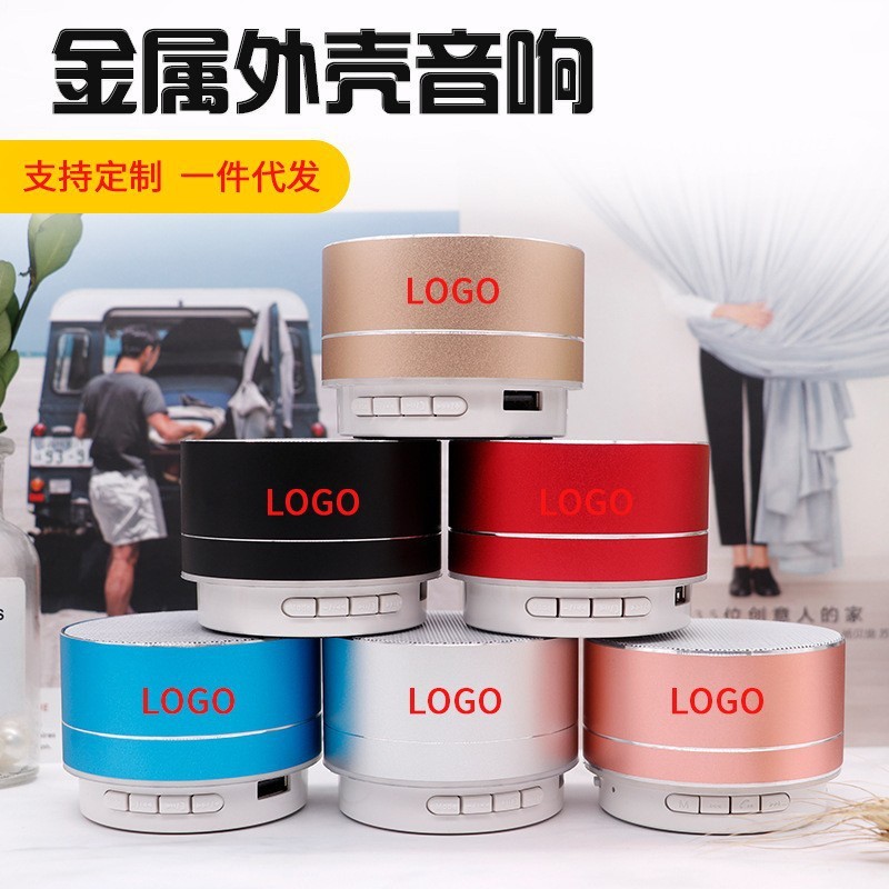 Portable A10 Metal Bluetooth Speaker Mini Small Steel Cannon USB Notebook Audio Outdoor Wireless Car Audio