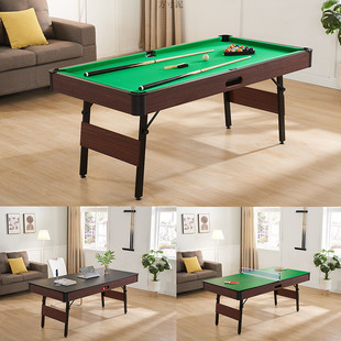 D2H Foldableing Billiard Table Black Eight American Home Billiard Table Kidsren's Billiards Adult Practice Table Tennis Table Dual-Purpose