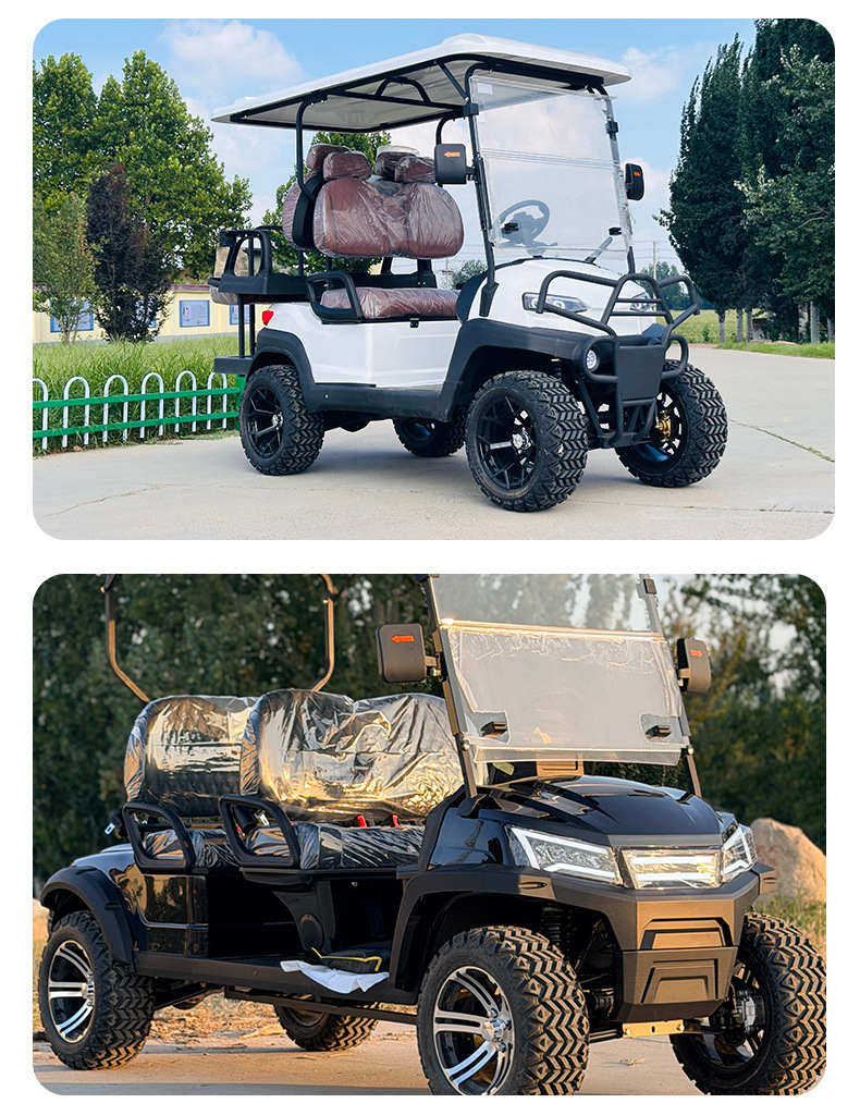 Electric Golf Cart Four-Wheel Scenic Area Park Viewing Reception Vehicle Hotel Airport Shuttle Golf Cart