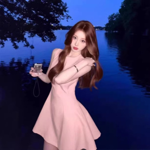 ��ʽ�B��ȹŮ�����ǧ���LmiuϵС��ȹ���|�^��Ư������A�ֶ�ȹ��