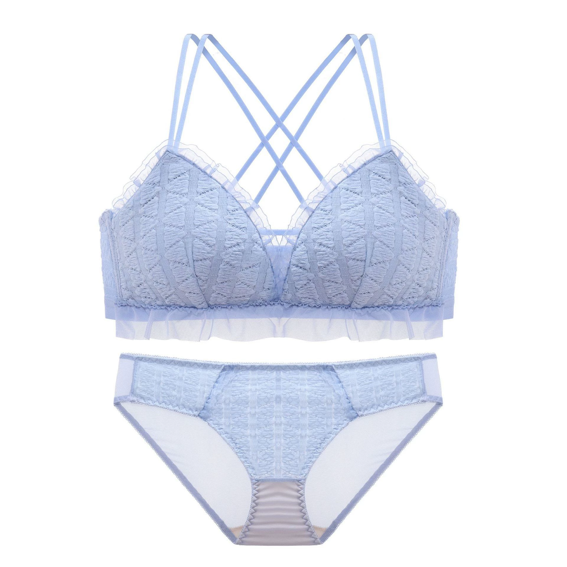 Бюстье/бюстье без шнуров lace Wireless Bralette (подростковая девушка), японский стиль с оборкой, размеры 32/70–38/85 AB