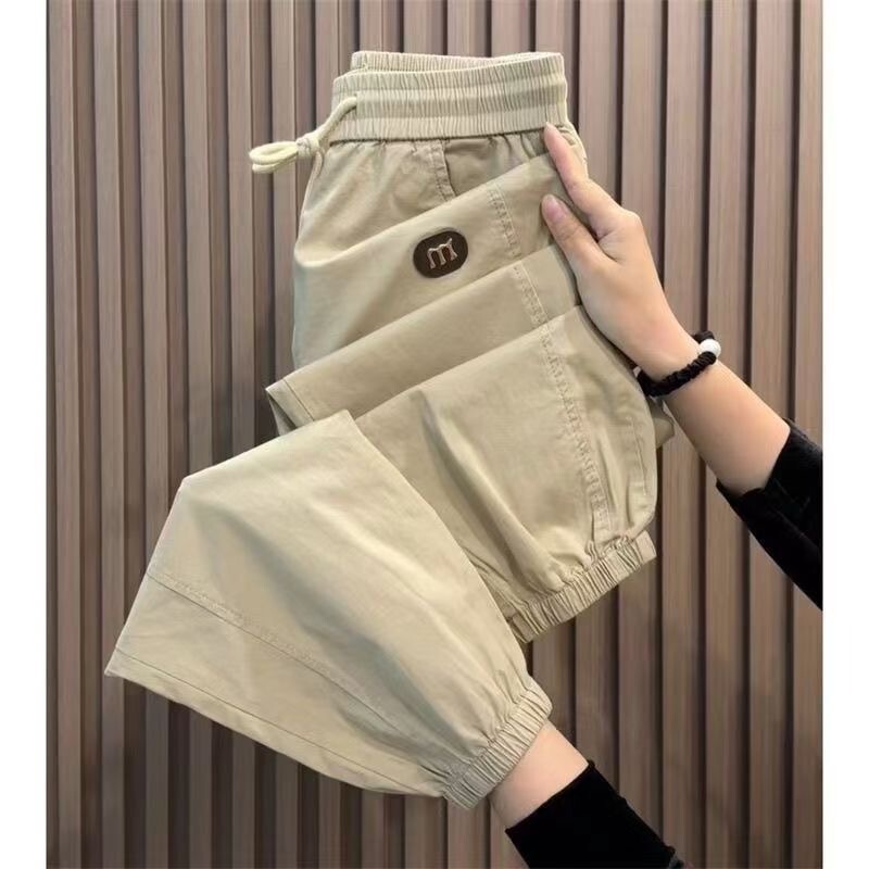 Fashion Thin Casual Pants Men 2025 Summer Trendy Loose Jogger Cropped Sports Cargo Pants Men Long Pants Fashion Thin Casual Pants Men 2025 Summer Trendy Loose Jogger Cropped Sports Cargo Pants Men Long Pants