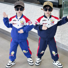 男童奥特曼棒球服套装2025春秋新款儿童帅气男孩机车服两件套潮衣