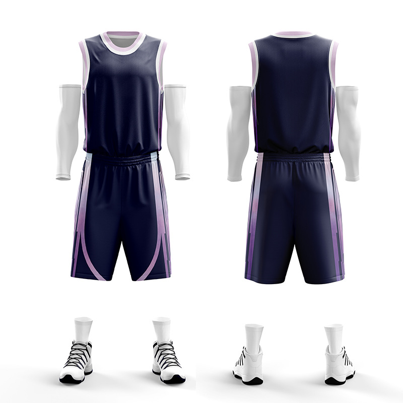Cross-border American men's and women's children's jersey suit basketball jersey basketball uniform custom design digital printing