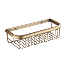 仿古网篮欧式卫浴五金挂件配件批发厂家单层网篮挂墙式置物架