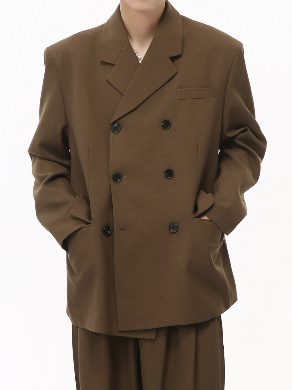 MTLCLOTHES Hombres| 2024 otoño nuevos productos coreanos Meirard alta sensación traje casual suelto