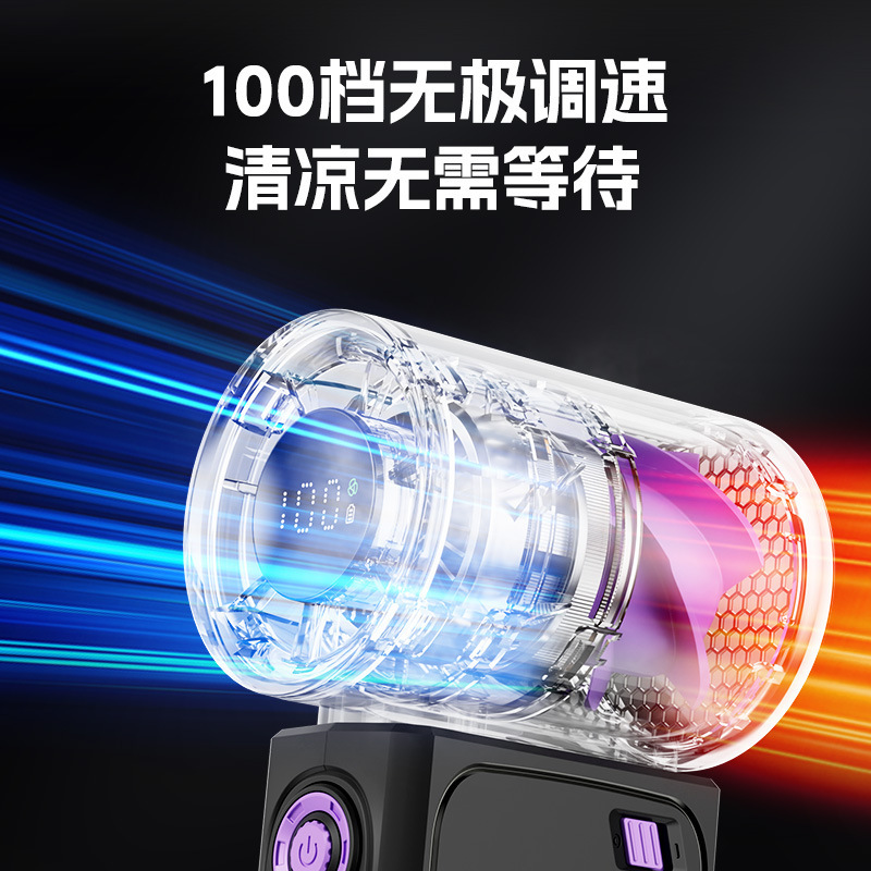 2025 新しいメカ暴力高速ハンドヘルドファン USB ミニ屋外ポータブル充電式冷却小型ファン|undefined