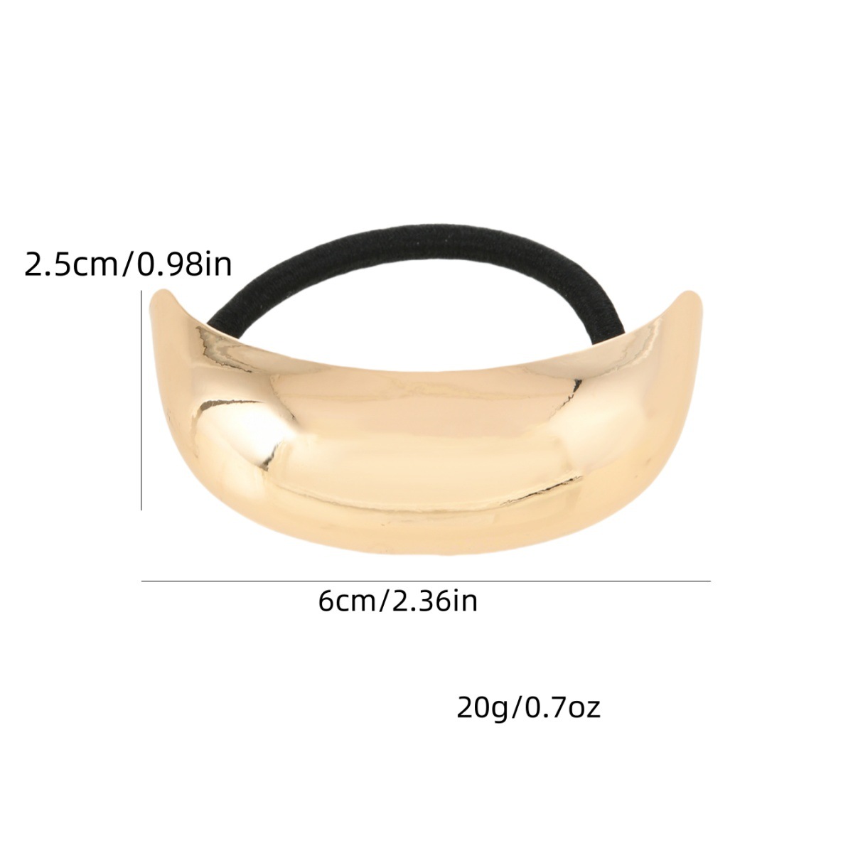 Europa y los Estados Unidos minimalistas aire frío alta elástica cuerda de pelo de aleación anillo de cabello nuevo cabello de cola de caballo correa de cabello correa de cabello al por mayor