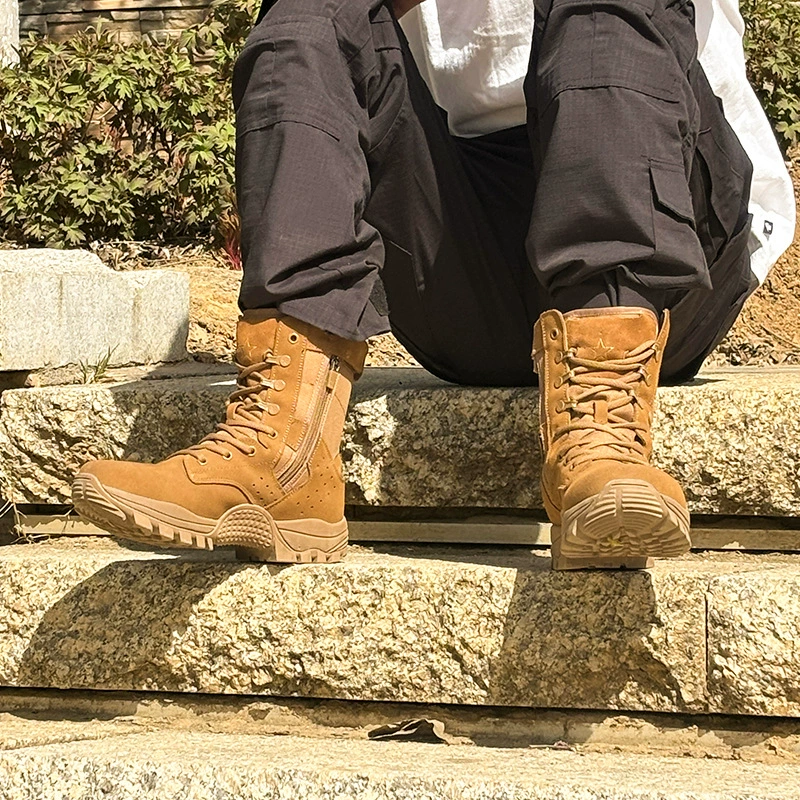 2-1 тактические сапоги анти-прокол, дышащие, тренировочные сапоги боковые молнии, износостойкие, нескользкие, дышащие, мягкие сапоги