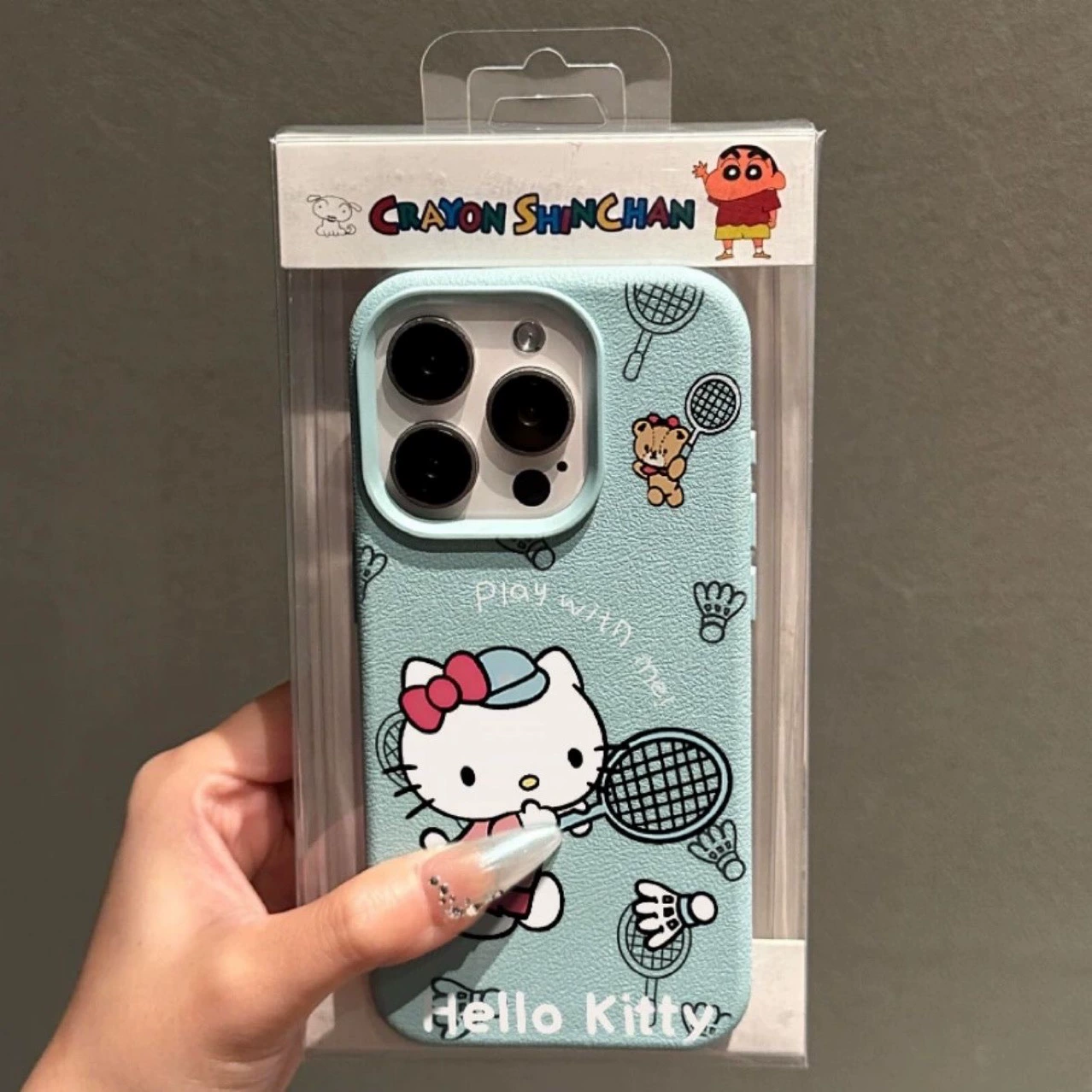 Hello Kitty, яблоко, iPhone16, iPhone15 Pro для бадминтона, чехол для телефона, 15, 13/12, японское и корейское, 7/8, защита от падений