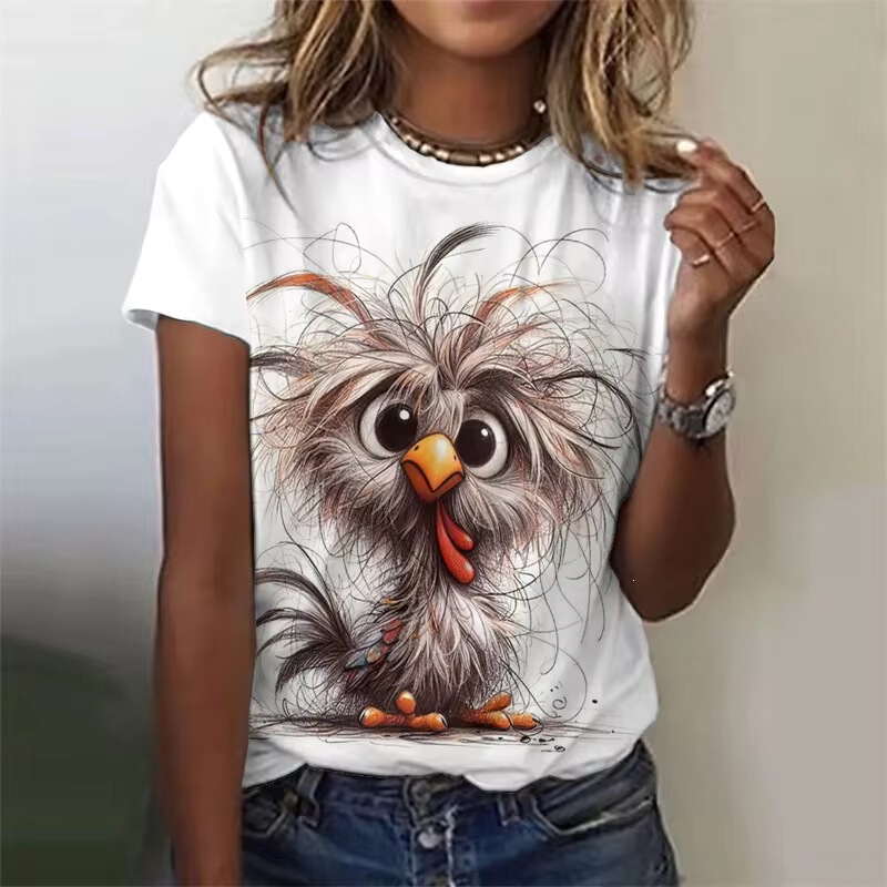3D Printed Rabbit T-Shirt with Cute Animal Pattern, Short-Sleeved Summer Casual Fashion Street Style O-Neck T-Shirt, Oversized T-Shirt 3D Printed Rabbit T-Shirt with Cute Animal Pattern, Short-Sleeved Summer Casual Fashion Street Style O-Neck T-Shirt, Oversized T-Shirt
