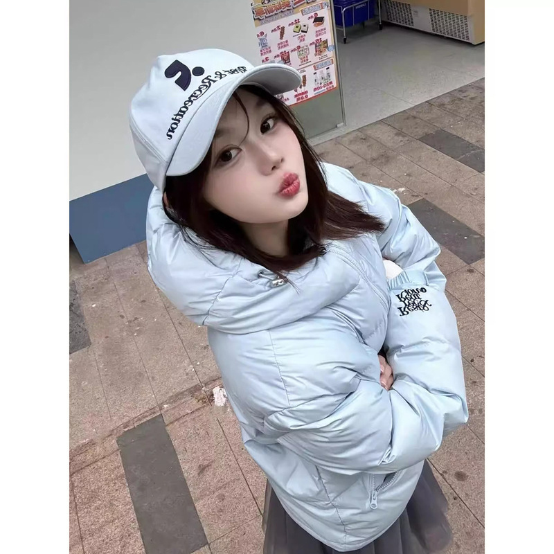 Now 2025 New Winter Korean Designer Rr Hooded down Jacket for Men and Women, Same Style Bread Jacket, Warm Jacket
