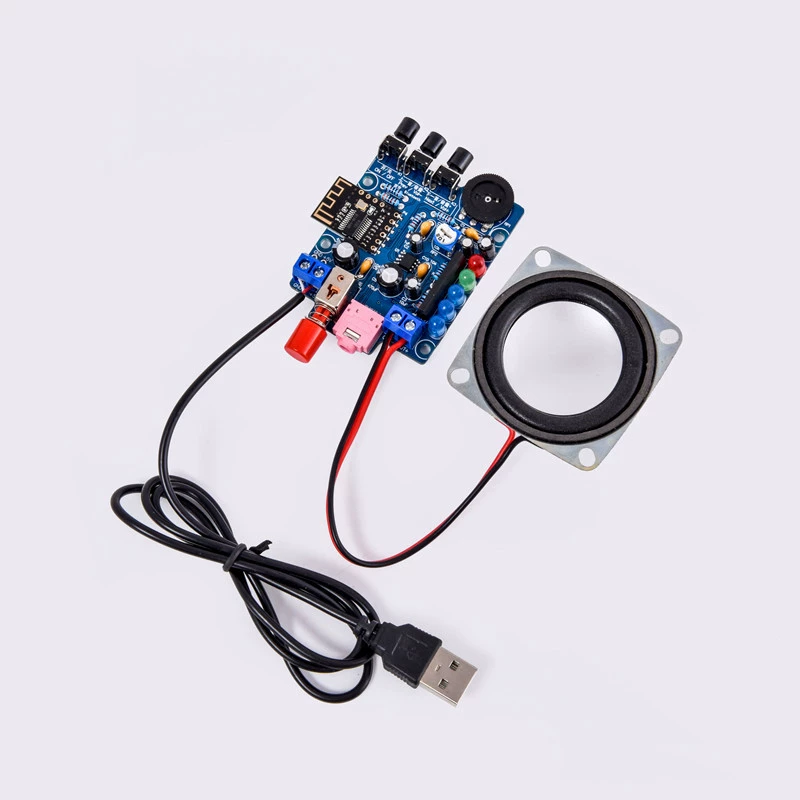 Набор для Bluetooth-аудиопроизведения, DIY электроника, маленькие спикеры, небольшие динамики, размещение источника питания, мобильные телефоны, динамики HU-009