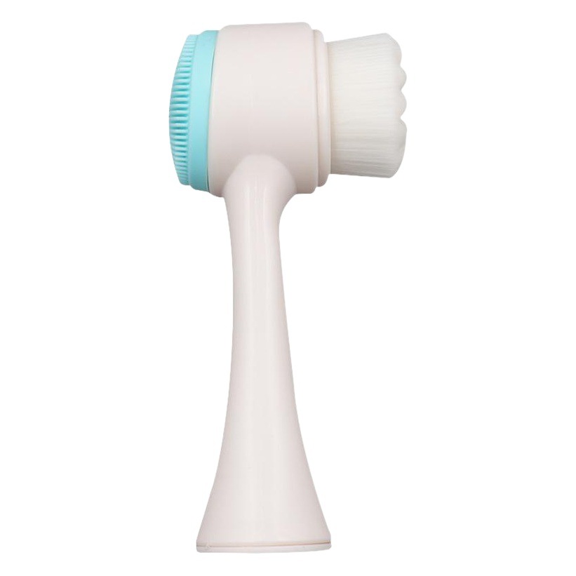 Cepillo de maquillaje Cepillo de lavado facial de silicona Cepillo de limpieza facial Instrumento 3D Cepillo de lavado facial de doble cara Cepillo de lavado facial manual Cepillo de limpieza Poros limpios