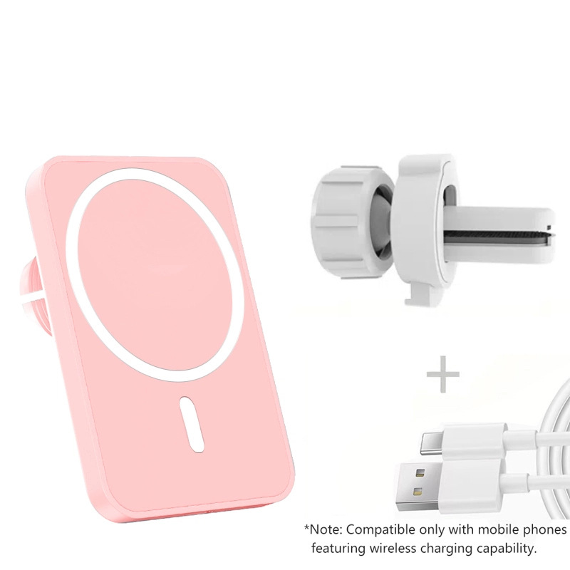 Magnetisk trådlös billaddare med smart sensor för luftventil_voghion.com