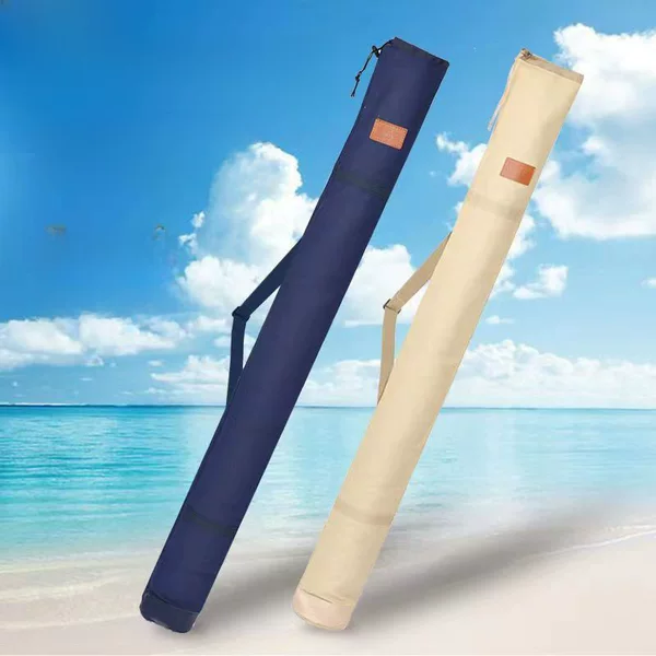 Canvas fishing rod bag thickened fishing umbrella bag canvas fishing rod bag fishing rod storage bag scratch-resistant fishing gear accessories bag
