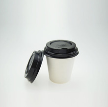 定制批发黑色咖啡杯杯盖一次性加厚热饮打包盖子厂家直销防漏升级