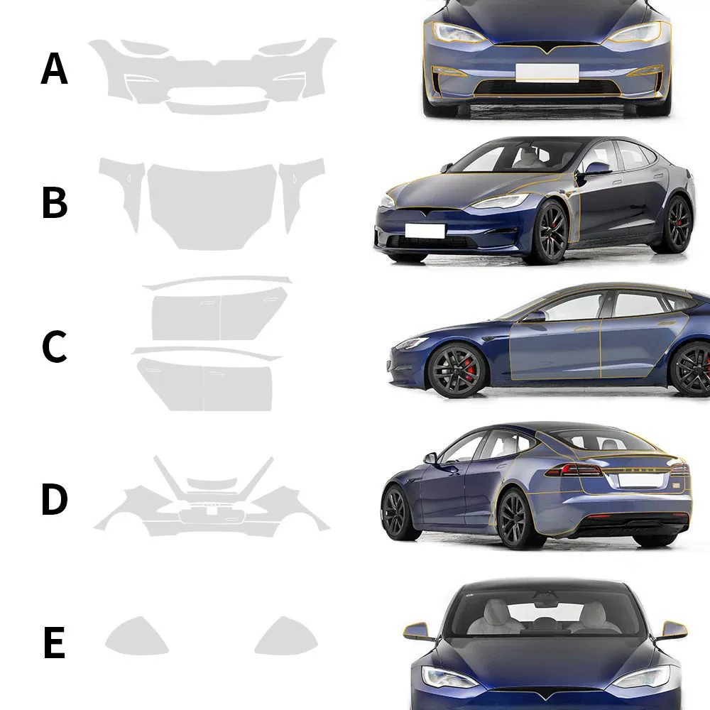 Профессиональная пластина к тачке для 21-24 Tesla моделей Специальная Скрытая пленка для защиты покраски TPU