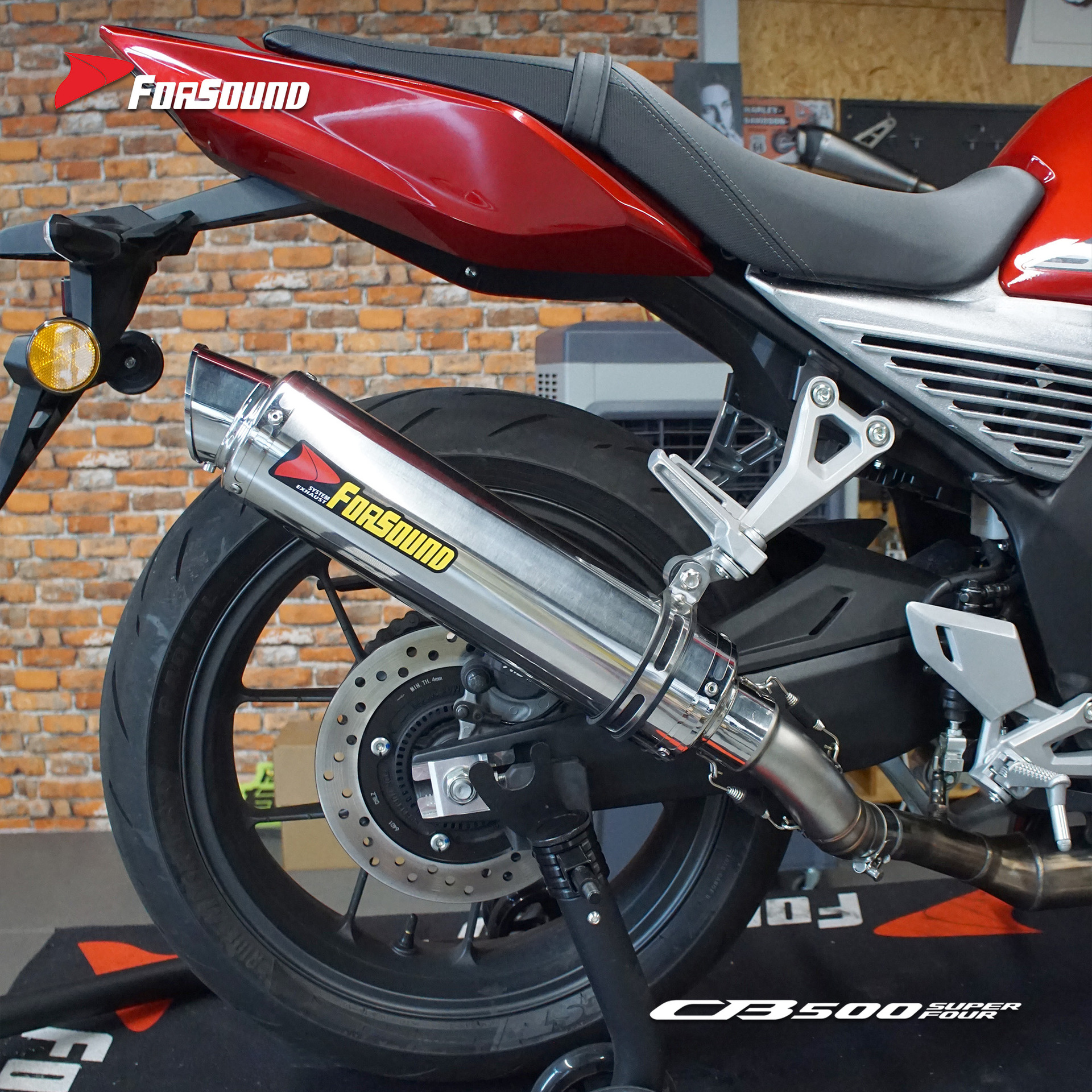 Suitable for HONDA CB500SF modified mid-tail section stainless steel motorcycle exhaust pipe