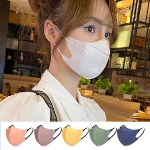 Morandi Disposable 3d Three-layer Summer Thin Breathable Face Small Fashion Protective Mask with Meltblown Cloth
