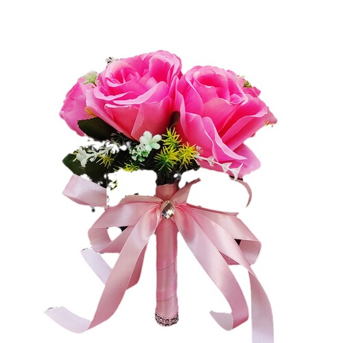 Western-style wedding bouquet, simulated rose bouquet, small new style forest bridal bouquet
