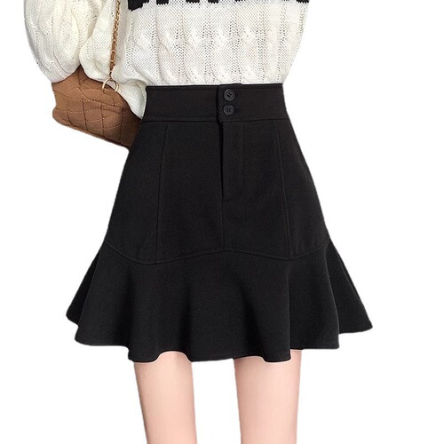 Suit, fishtail skirt, A-line skirt, short skirt, autumn and winter women, 2025 new style, high-rise skirt, hip skirt, skirt, winter dress