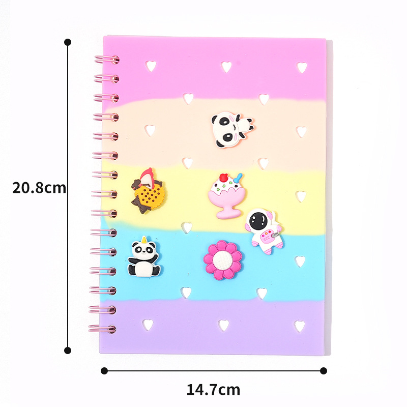 Cuaderno de silicona DIY Cuaderno de mano Cuaderno de alta creatividad Cuaderno de tendencia Cuaderno lindo simple Cuaderno de amor