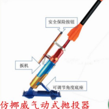仿挪威救生抛投器 气动抛绳器R230米 远距离缆索抛投器