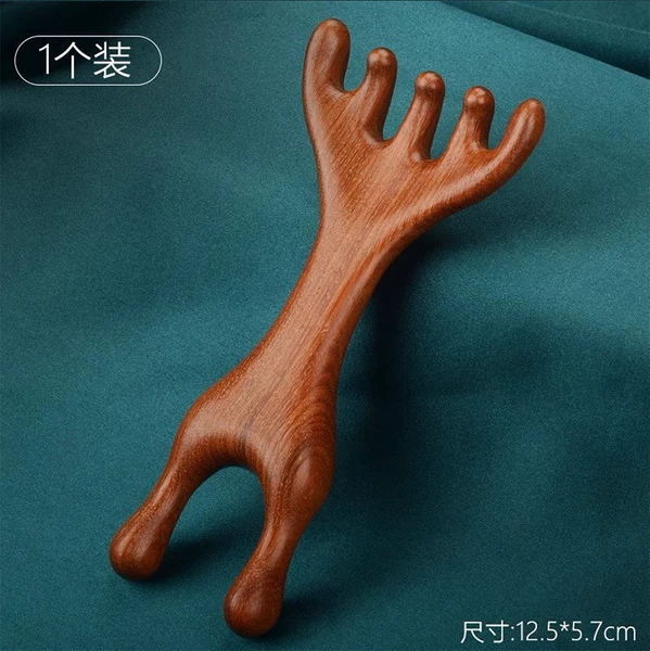 Deer Antler Dual-Purpose Massage Comb
