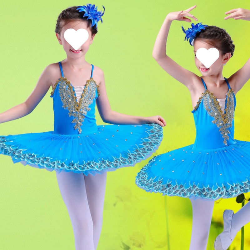 新款芭蕾舞裙儿童小天鹅演出服女童蓬蓬纱裙tutu裙舞蹈表演服装|undefined